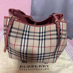 Burberry leather tote